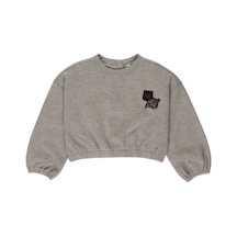Panço Kız Çocukcrop Sweatshirt Bej 2321gb08073-1264 001