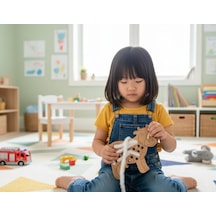 Montessori Ahşap İp Geçirme İnek Oyuncağı İnce Beceri Geliştirici Bağlama Ve Düğüm Atma Koordinasyon