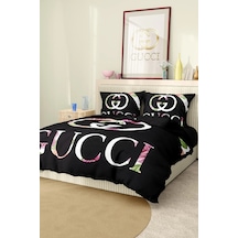 Marka Nevresim Takımı Çift Kişilik Pamuklu Saten Kumaş 6 Parça 3d Dijital Baskı Duvet Cover Set Model No:54 Renkli