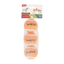 M-pets Hop Tenis Topu Köpek Oyuncağı Turuncu 3lü 6,4 Cm 244-50054.02