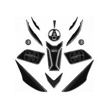 Mondial Drift L Full Tank Pad Set Siyah-Gümüş