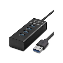 Usb3.0 Hub 3 Usb + Usb3.0 30cm Siyah Hdx7017