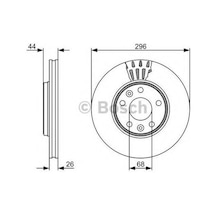Bosch 0986479551 Ön Fren Aynası Scenic Laguna Latitude Megane Iıı 1.2 1.4 16v 1.5dcı 1.6 2.0 16v 2.0dcı 296mm 5 Bijon 402060002r