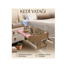 Mobilya Dostu-yer Kaplamaz-kedi Yatağı Askılı Model Pembe