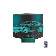 Luvivia Araba Bmw 4.20 Kişiye Özel 3d Lamba - Masa Gece Lambası Şeffaf