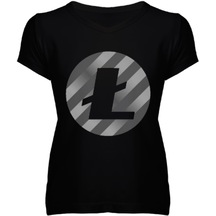 Litcoin Kadın V Yaka Tişört