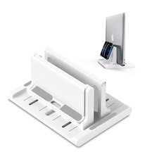 Telefon Tutuculu Laptop Apple Uyumlu MacBook Dikey Stand-al4495 Beyaz