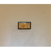 Mini Dikdörtgen Sarı Renk Reflektör 2 Adet 6 Mm Vidalı