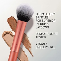 Real Techniques Ultra Peluş Pudra Makyaj Fırçası, Pudra, Bronzlaştırıcı Ve Allık, Şeffaf, Yapılabilir Kapsama Alanı, Büyük, Kabarık Pudra Fırçası, Vegan, Zulümsüz Ve Sentetik Kıllar, 1 Adet