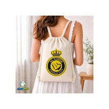 Ghostbastır Design Al Nassr F.c Büzgülü Keten Çanta C014 Bej