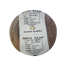Öznur 2,5 Mm Nya Kablo Kahverengi-100 Metre