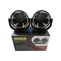 Oto Vantilatör Çift Fanlı Torpido Üstü 2 Kademeli 12 Volt