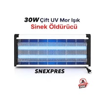 30w Elektrikli Sivrisinek Öldürücü 100m2 Büyük Boy 30w Sessiz Sinek Öldürücü Mor Işıklı Sineksavar