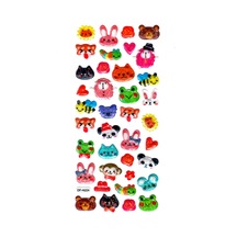 Işıltılı Sticker Kabartmalı Stiker Defter Planlayıcı Etiket Dfh024 -18x9cm - Hayvanlar