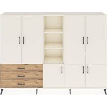 Arges Dolap 11 Raflı 3 Çekmeceli 7 Kapaklı 220x30x163 Aytaşı-ayta Aytaşı-aytaşı/çam