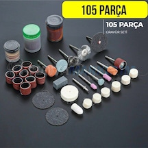 105 Parça Gravür Oyma Dremel Taşlama Zımpara Aksesuar Uc Seti Hob