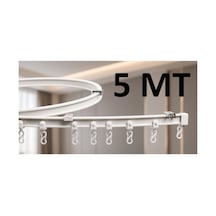 Esnek Oryantal Ray Kıvrılıp Bükülebilen Ray Oval Ve Kıvrımlı Camlar İçin Pratik Çözüm Beyaz5mt - 938330739 Beyaz5mt