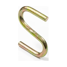 Beşel Gold S Kanca Seti - 10 Adet, Çok Amaçlı Metal Askı, Mutfak Gereçleri, Gardırop Ve Banyo Düzenleyici, Şık Pirinç Görünümlü Dayanıklı Çelik Kanca 5cm, Büyük S 100