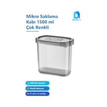 Mikro Saklama Kabı 1500 Ml Çok Renkli 17 X 8,5 X 15 Cm