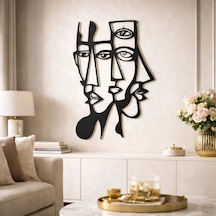 Picasso Yüzler Metal Duvar Tablosu Modern Duvar Dekorasyonu