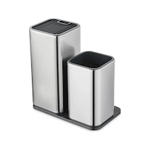 Wezone Stokeleme Kutusu İle Çelik Bıçak Tutucu, Ev Ofis Mutfak Gereci, Çeşitli Gereçleri Saklamak İçin Serbest Takılabilir Tasarım Diğer