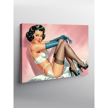 Kanvas Tablo Retro Pin-up Kadın