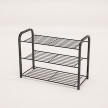 Retohome Metal 3 Katli Ayakkabilik Ve Çok Amaçli Raf 2320 Siyah