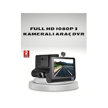 Araç Kamerası 3 Lü Full Hd Dvr 1080p Gece Görüşlü Ve G-sensörlü
