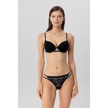 Pierre Cardin Lyon Destekli Push Up Sütyen Takım Siyah