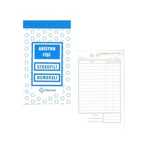 Adisyon Fişi Otokopili Çift Nüsha 8X14 1 Adet Gürmat Otokopili Nu