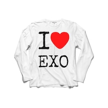 I Love Exo Ekso Group Logo Uzun Kollu Tişört (518439112)