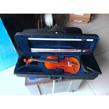 Pagannini Vg200-H Kare Kutulu Gül Aksamlı Tam Boy Keman Seti