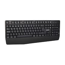 Philips Spk634b Usb Kablosuz Ofis Tipi Siyah Numpadli Türkçe Q Klavye