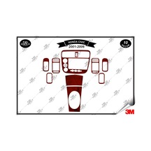 Honda Civic Es Manuel 2001- 2006 Torpido Konsol Trim Göğüs Maun Kaplama Set 10 Parça Maun