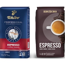 Tchibo Profesional Espresso Çekirdek Kahve 1 KG + Tchibo Eduscho Espresso Profesional Çekirdek Kahve 1 KG