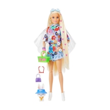 Hdj45 Barbie Extra - Mavi Etekli Bebek