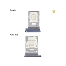 Samsung Galaxy Uyumlu A55 Sim İç Yuvası Çiftli Çiftli Sim Yuvası İkili Sim Tepsisi Çiftli Sim Aparatı Dual Sim Çekmecesi Çok Renkli