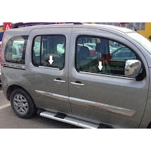 Ebal Otomotiv Renault Kangoo Krom Cam Çıtası 4 prç. 2008 Üzeri P. Çelik