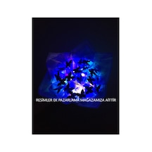 Led Işıklı 20 Li Mavi Kelebek Çiçek Buketi Mavi - 560158724 Mavi