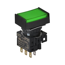Autonics S16prt-h3gc24 ,kontak-1a1k Yeşil-24v Yaylı M16 Buton