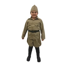 Köylü Kostüm Çanakkale Asker Çocuk Kostümü Toprak