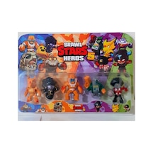 Brawl Star 5 Li Figür Set Oyuncak 6 Cm