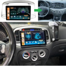 Hyundai Accent Era Android Gps Carplay 8+256 Gb Kamera + Çerçeve 2006-2012 Yazılımsal 9"