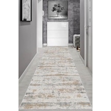 Viva Home Makinede Yıkanabilen Kaymaz Tabanlı Vintage Kesme Yolluk Ar648, Bej, 60 X 120 Diğer