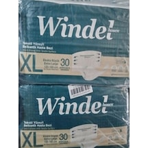 Textil Yüzeyli Yetişkin Hasta Bezi Battal Boy Windel 120-160 Cm Xlarge 2x30 60 Adet Tek Ebat
