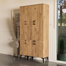 Set 5103-5104 Inca 6 Kapaklı 5 Askılı Raflı Portmanto Atlantik Çam Çam