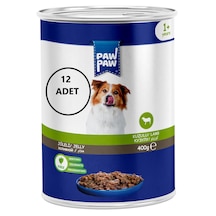 Paw Paw Joleli Kuzu Etli Yetişkin Köpek Konservesi 12 x 400 G