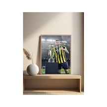 Milan Škriniar Ahşap Çerçeveli Tek Parça Dekoratif Tablo Çok Renkli - 822513565 Çok Renkli