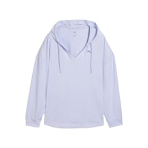 Puma Cloudspun Kadın Kapüşonlu Sweatshırt 526862 47 Mavi