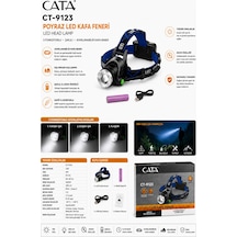Ct-9123 Poyraz Şarjlı Led Kafa Feneri 5w 300 Lm Zoom Özellikli Ip44 Kamp Ve Outdoor Fener Diğer
